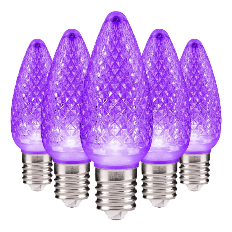 C9 LED Faceted Bulbs E17 Base - Bag of 25 - Image 10