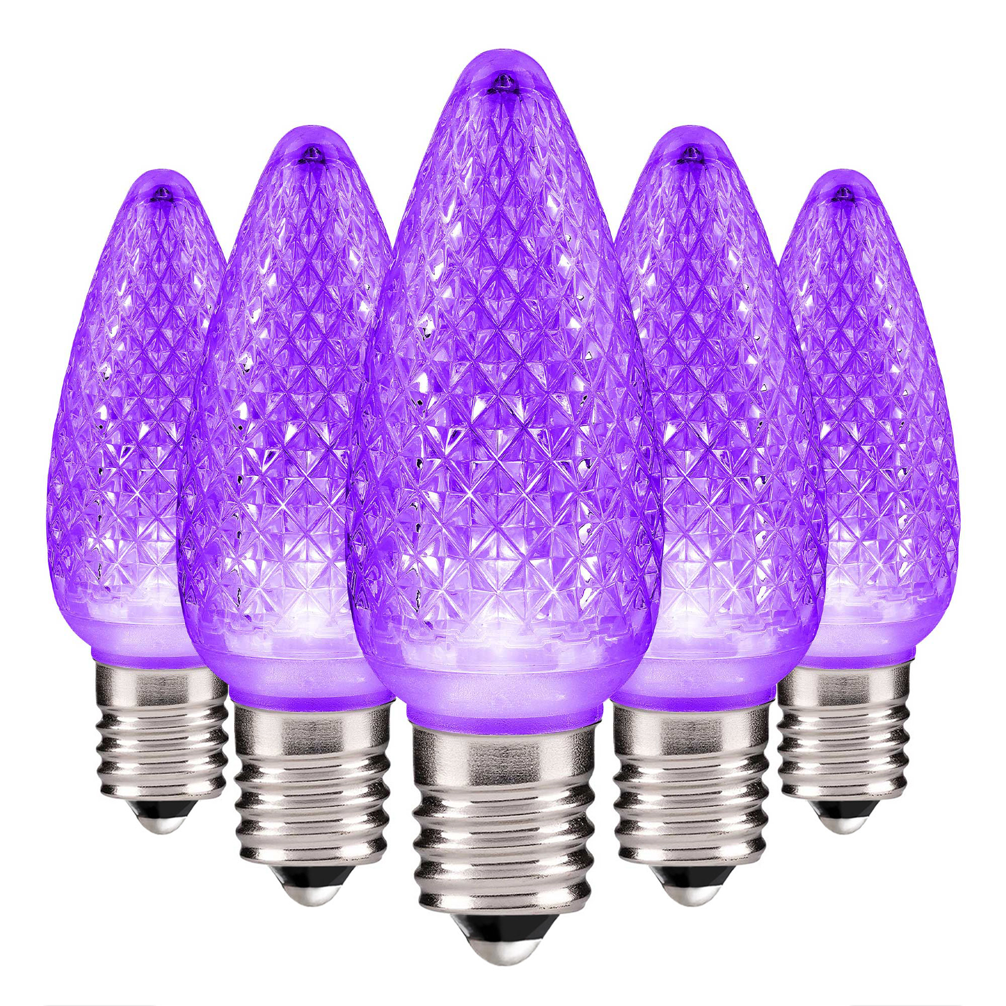 C9 Christmas Lights Faceted Christmas Bulbs E17 Base - Bag of 25 - Image 2
