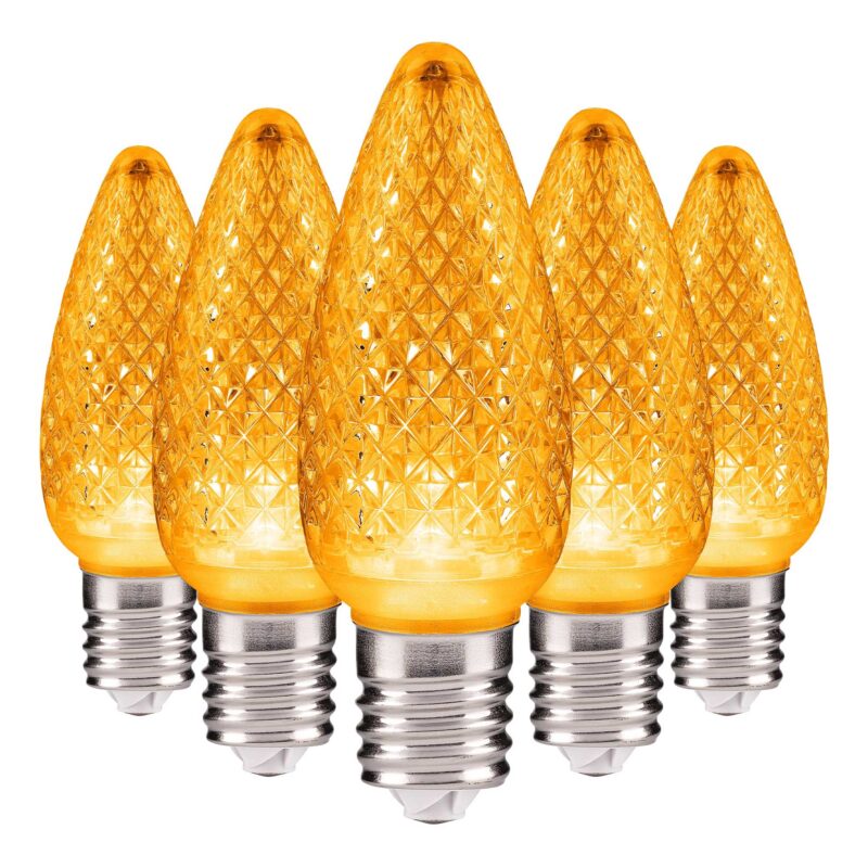 C9 LED Faceted Bulbs E17 Base - Bag of 25 - Image 11