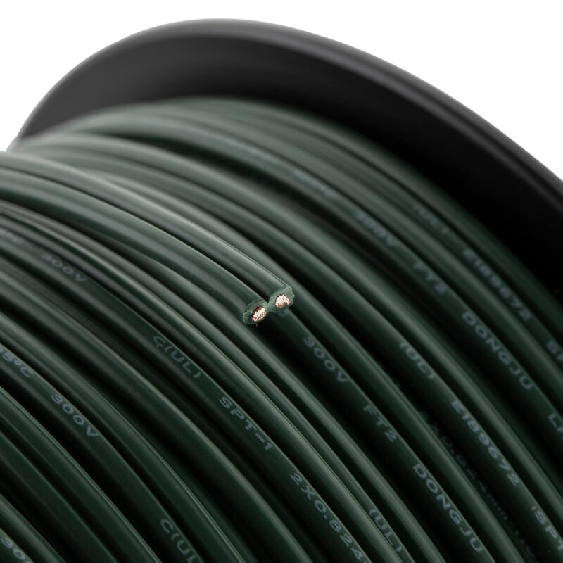 100ft Christmas Light Extension Cords Bare Wire SPT-2 (No Sockets) - Image 2
