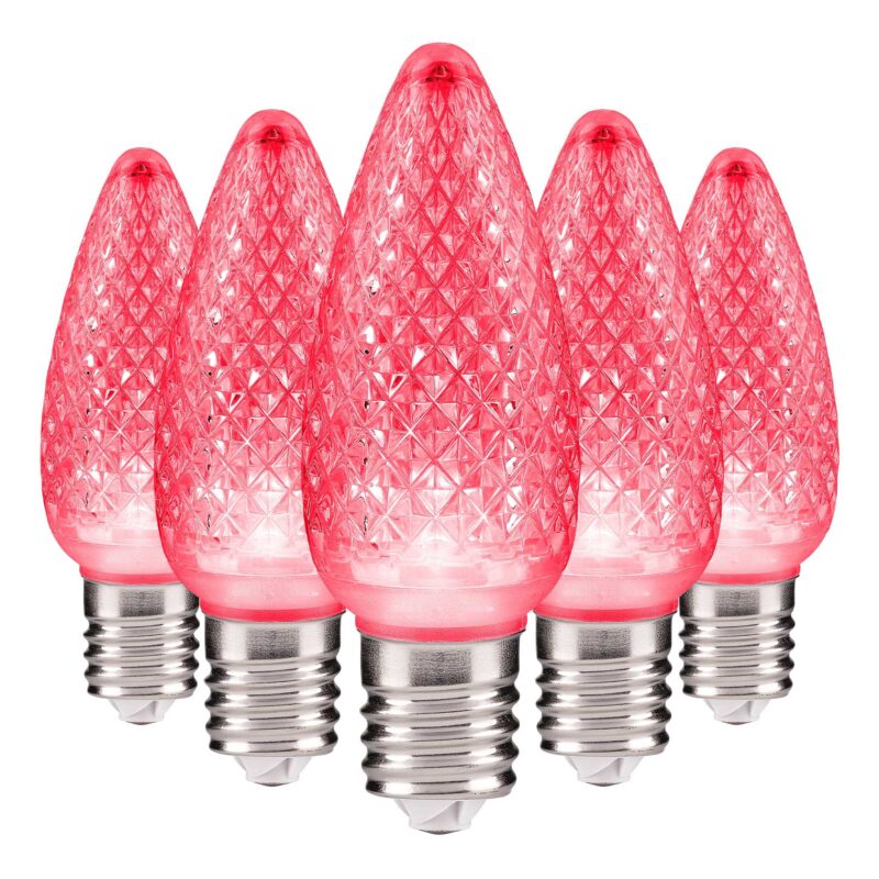 C9 LED Faceted Bulbs E17 Base - Bag of 25 - Image 8