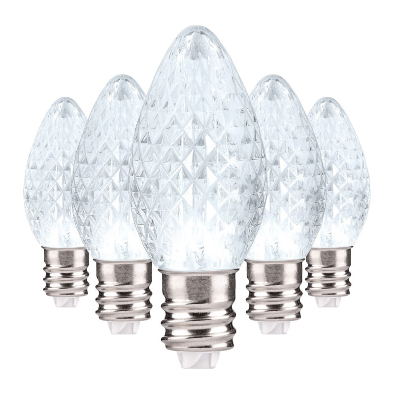 C7 LED Faceted Bulbs E12 Base - Bag of 25 - Image 3