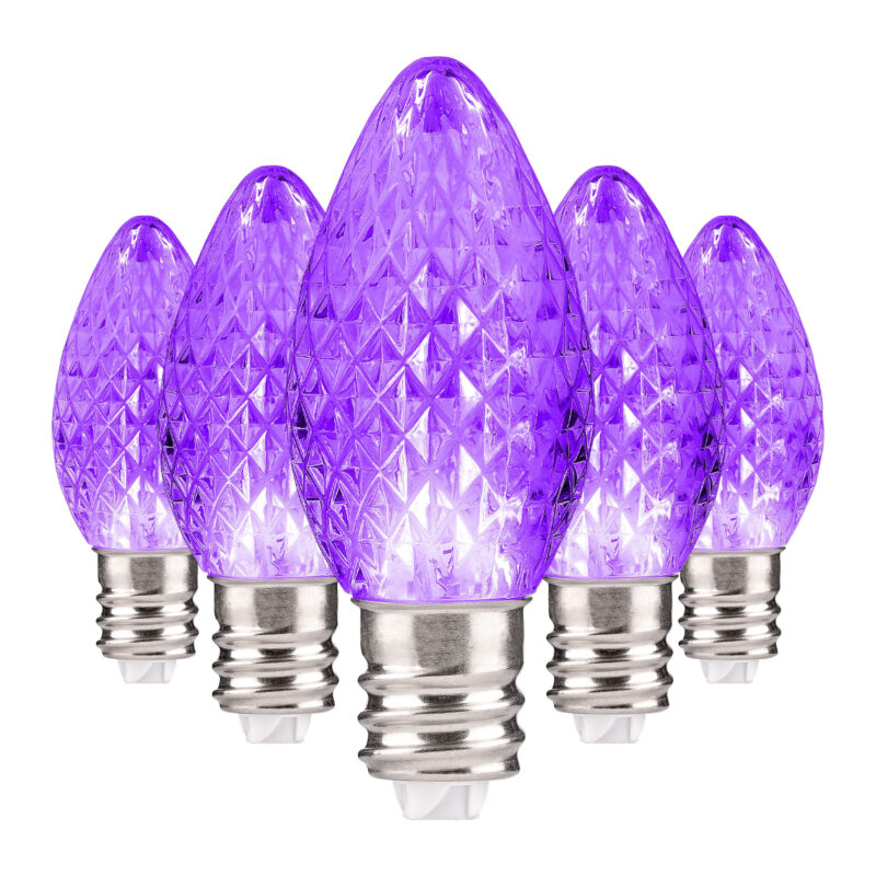 C7 LED Faceted Bulbs E12 Base - Bag of 25 - Image 10