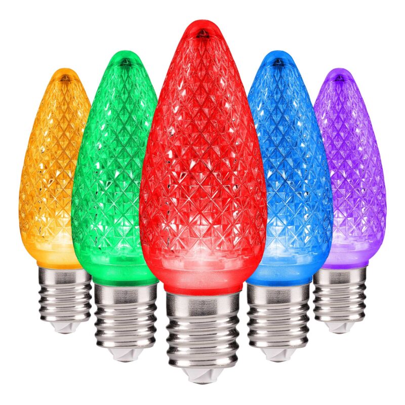 C9 LED Faceted Bulbs E17 Base - Bag of 25 - Image 2