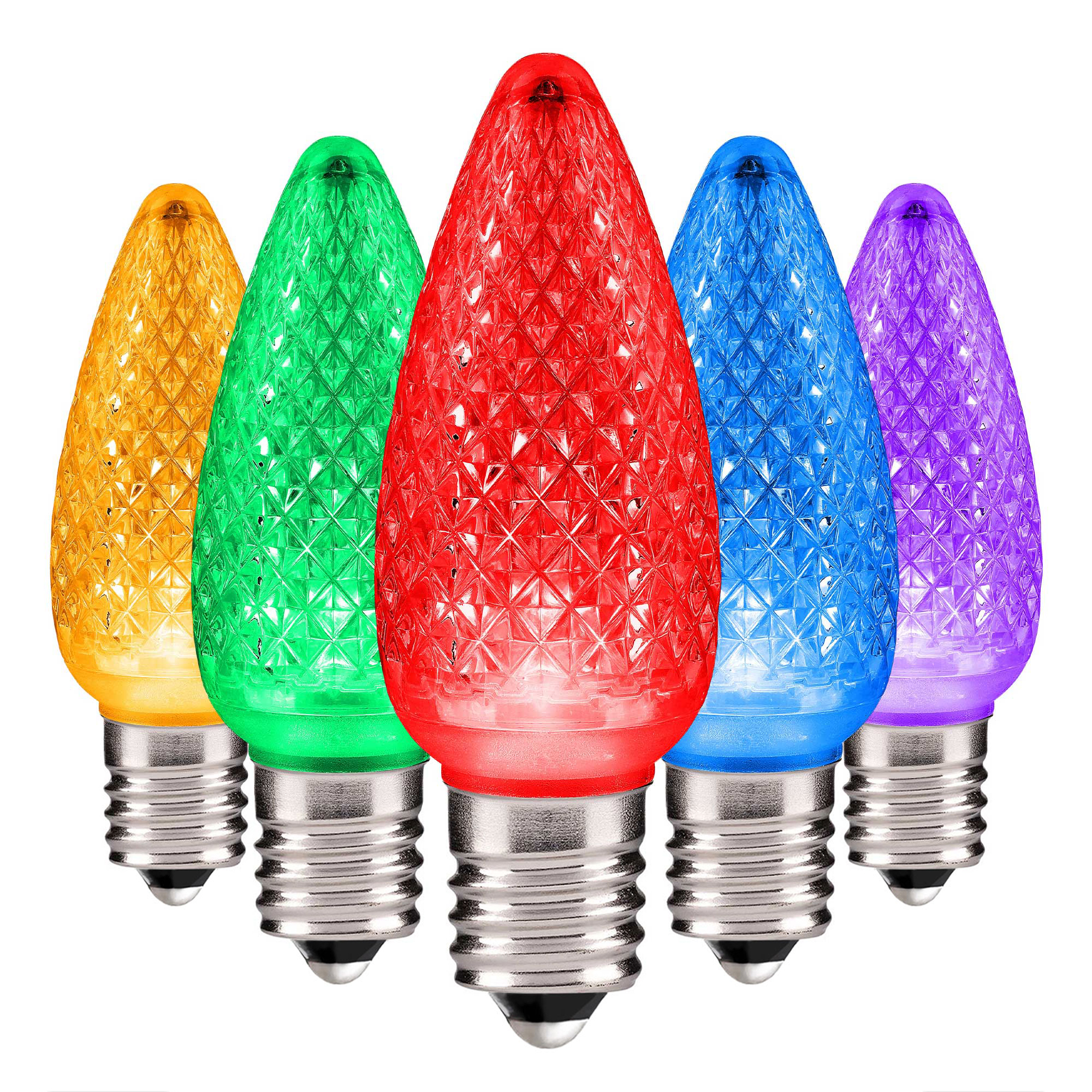 C9 Christmas Lights Faceted Christmas Bulbs E17 Base - Bag of 25 - Image 10