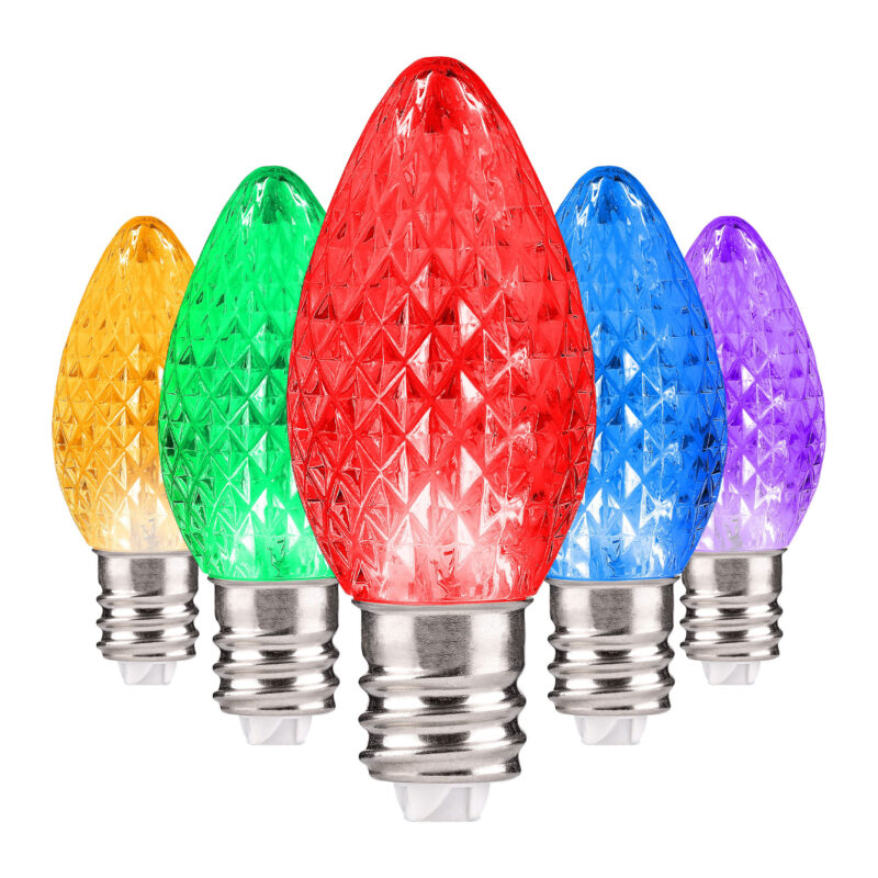 C7 LED Faceted Bulbs E12 Base - Bag of 25 - Image 2