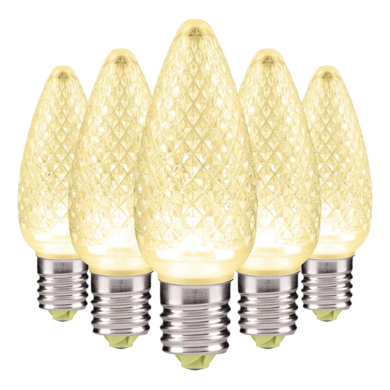 C9 LED Faceted Bulbs E17 Base - Bag of 25 - Image 3