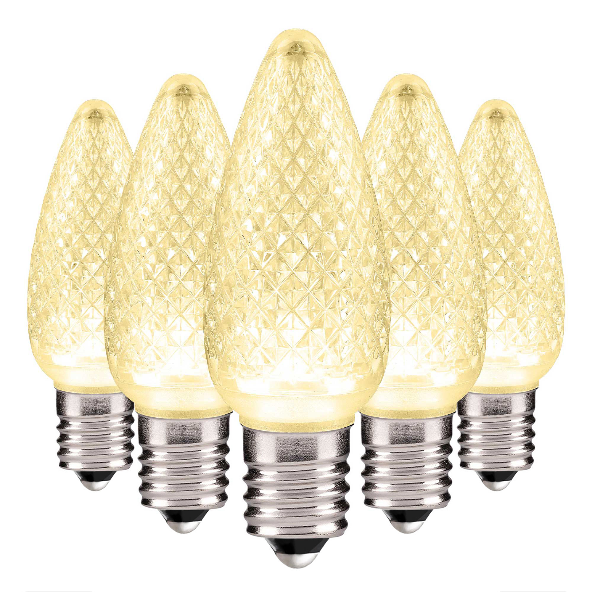 C9 Christmas Lights Faceted Christmas Bulbs E17 Base - Bag of 25 - Image 12