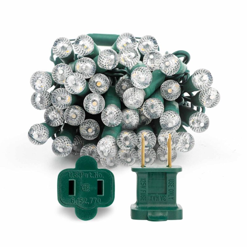 50L G12 Mini LED Light String 6in Bulb Spacing